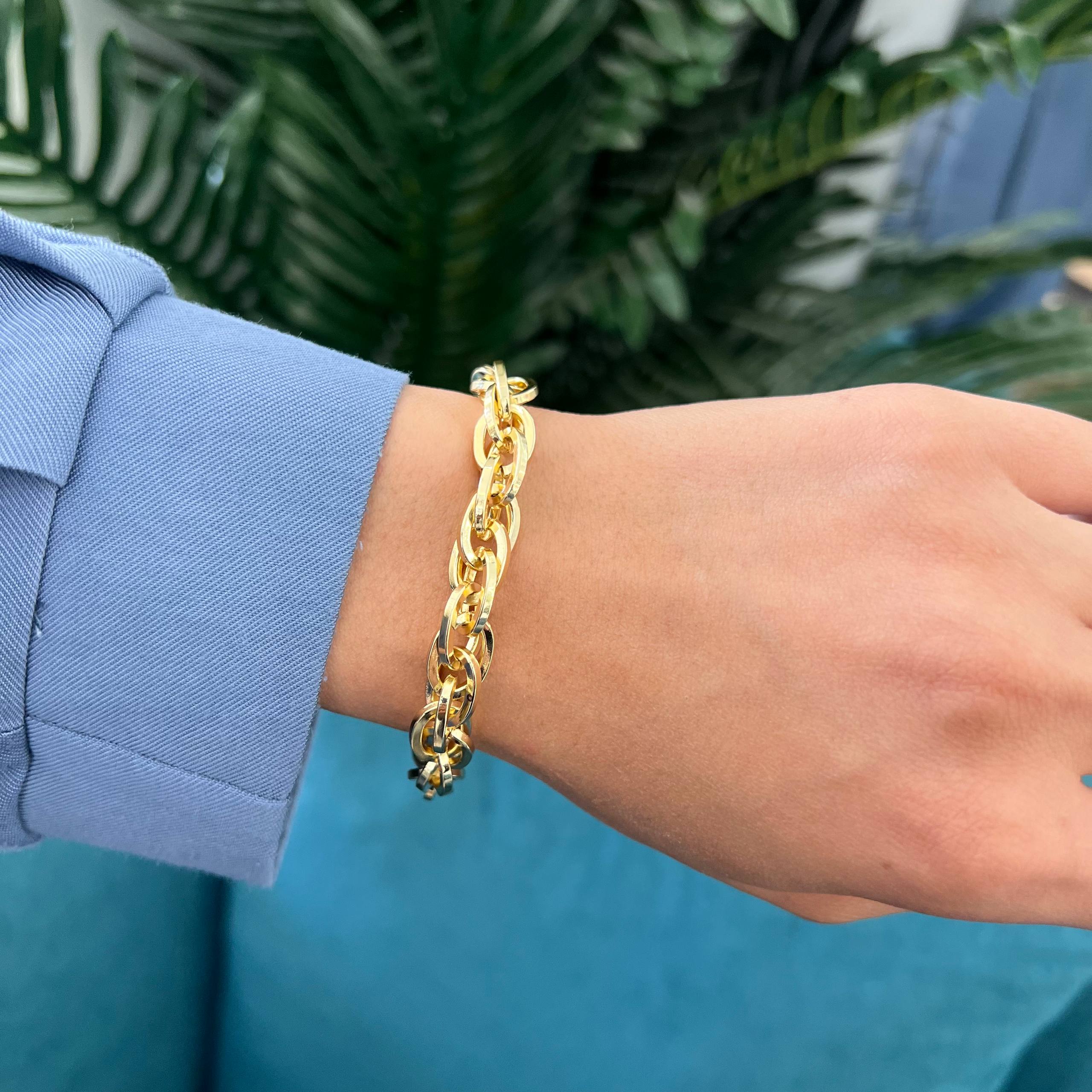 chain “Bold Links” 18K Gold-Plated Bracelet 🔗💛