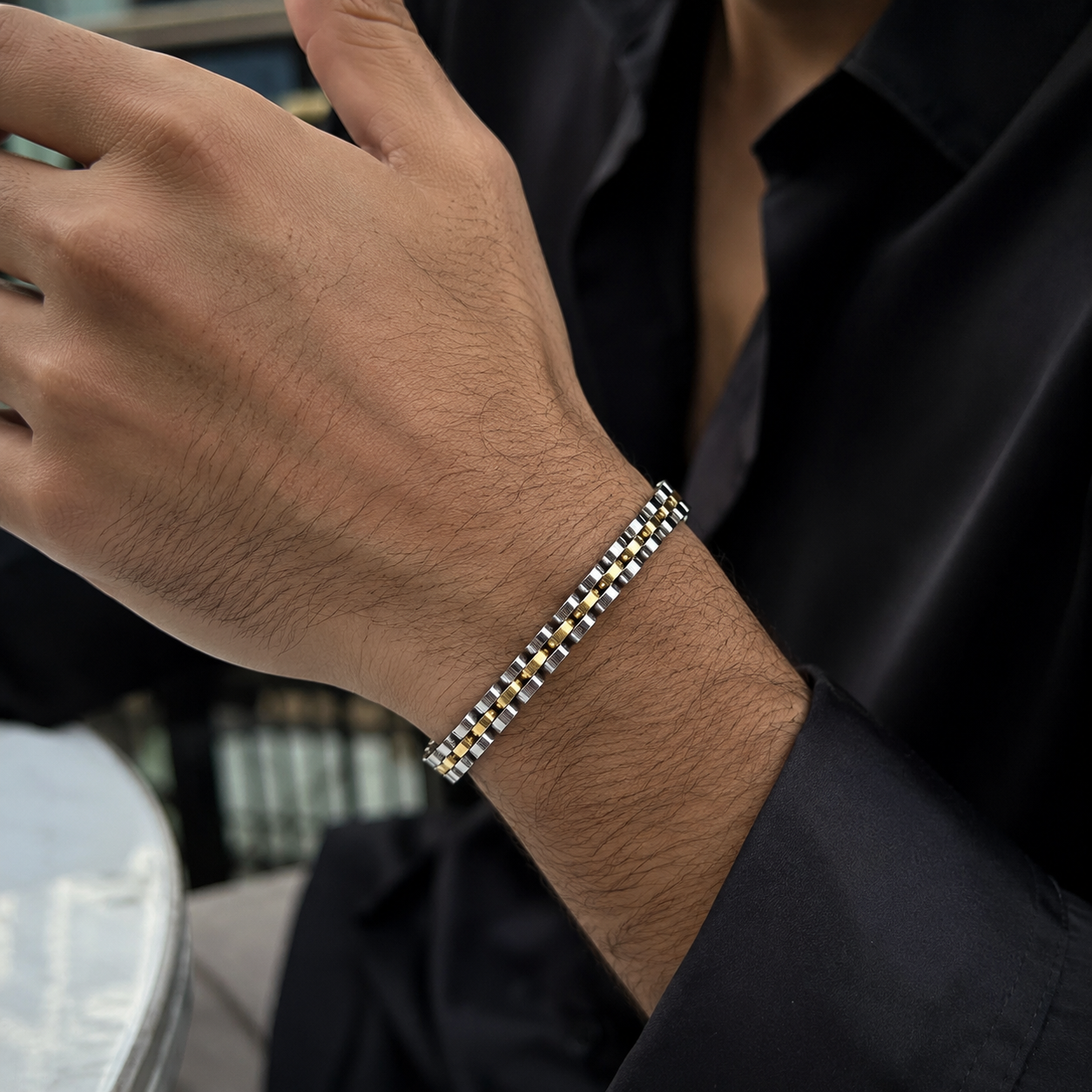 Rolex-Inspired Link Bracelet(8mm)