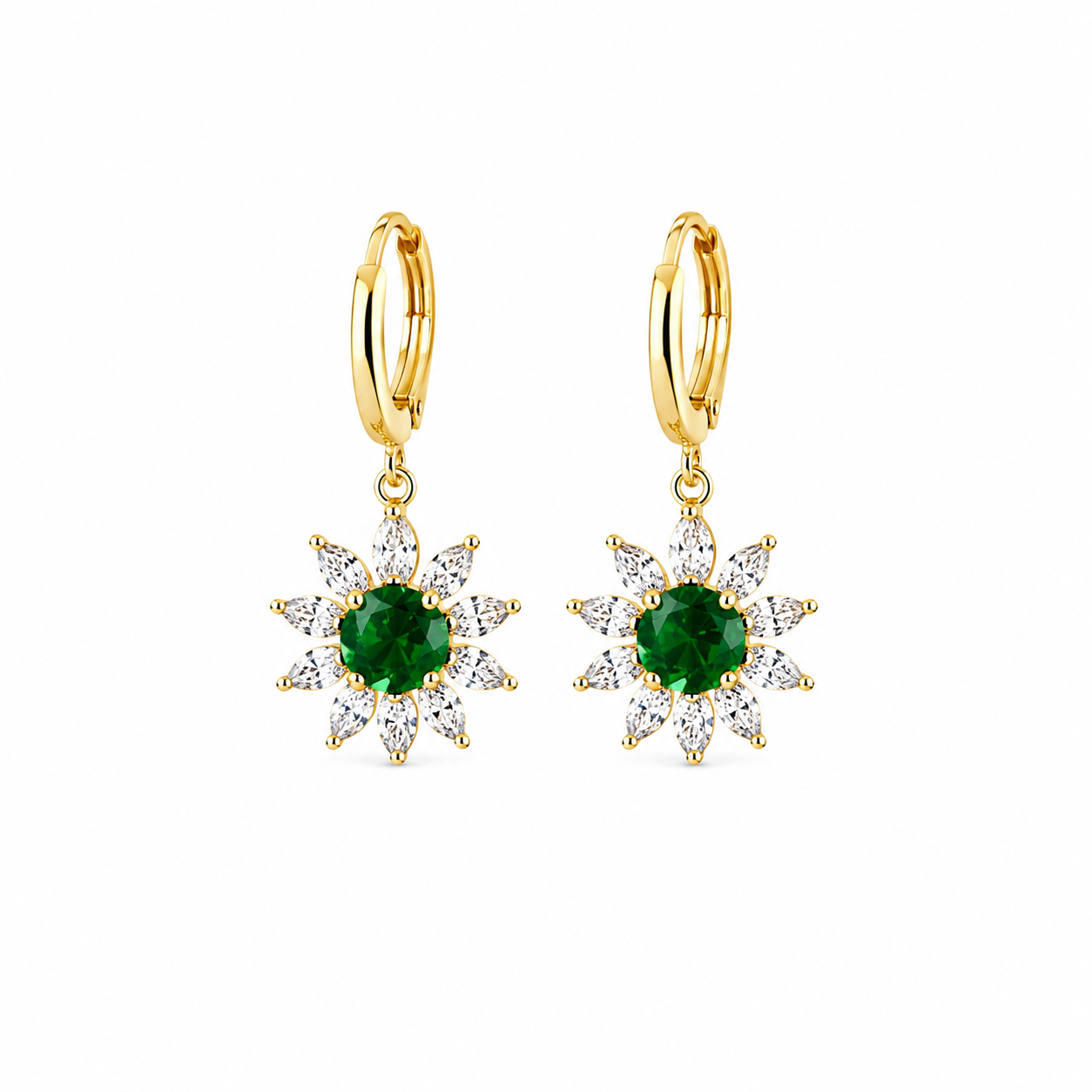 Emerald Bloom Earrings