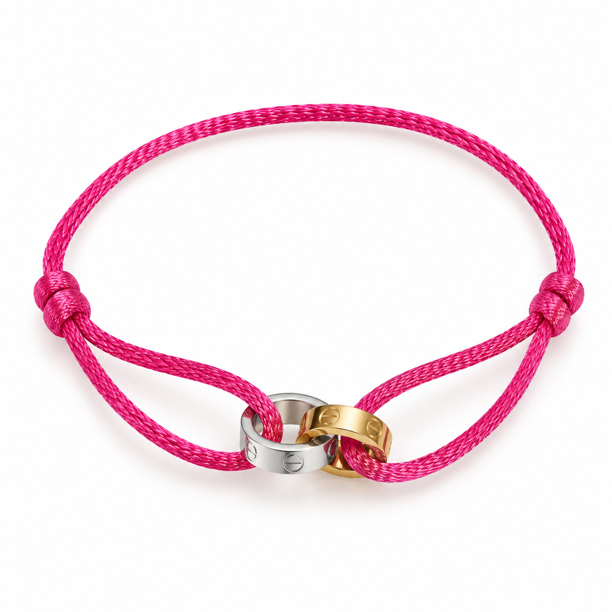 Love dual color Cord Bracelet – Adjustable Unisex Design
