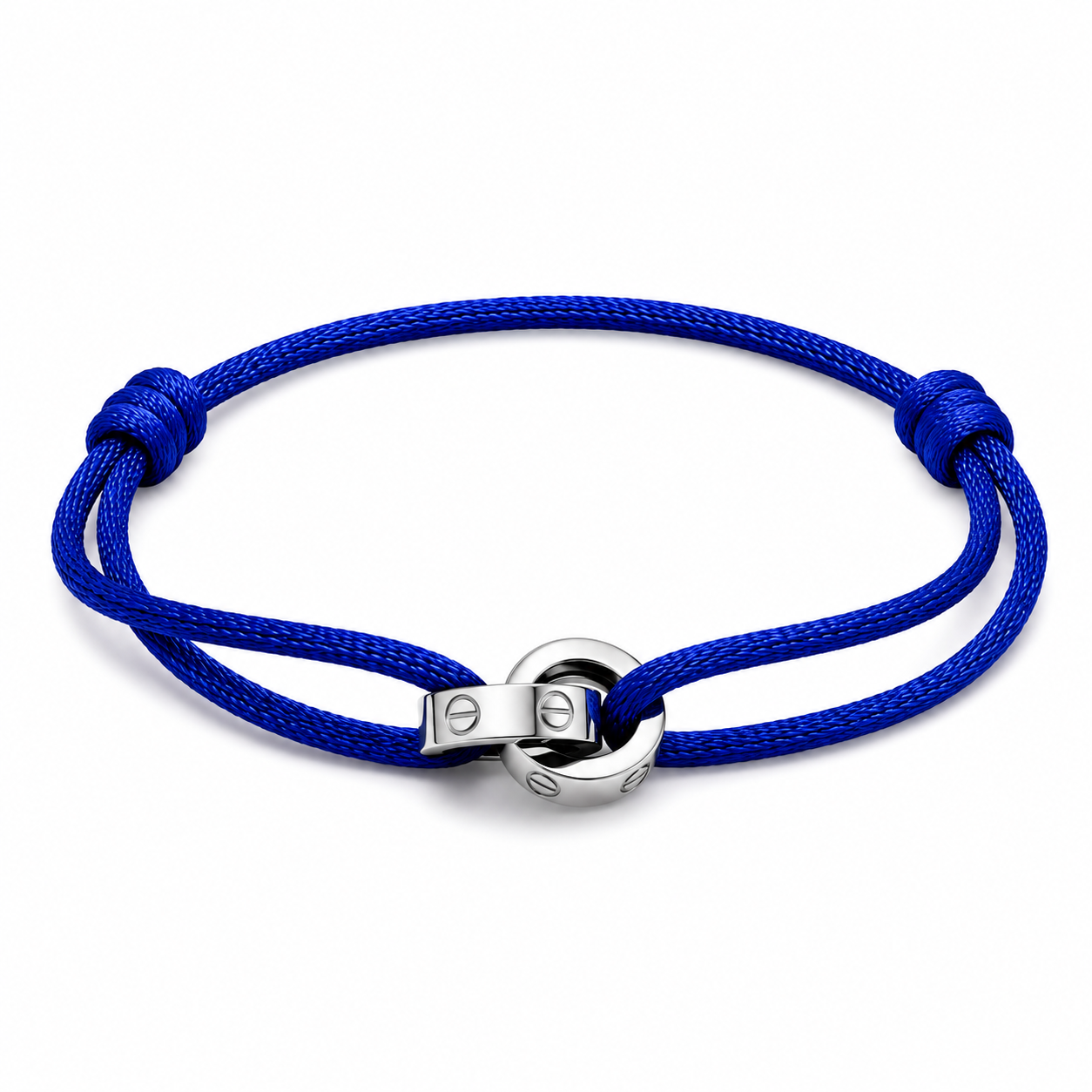 love cartier silver color Cord Bracelet – Adjustable Unisex Design ✨