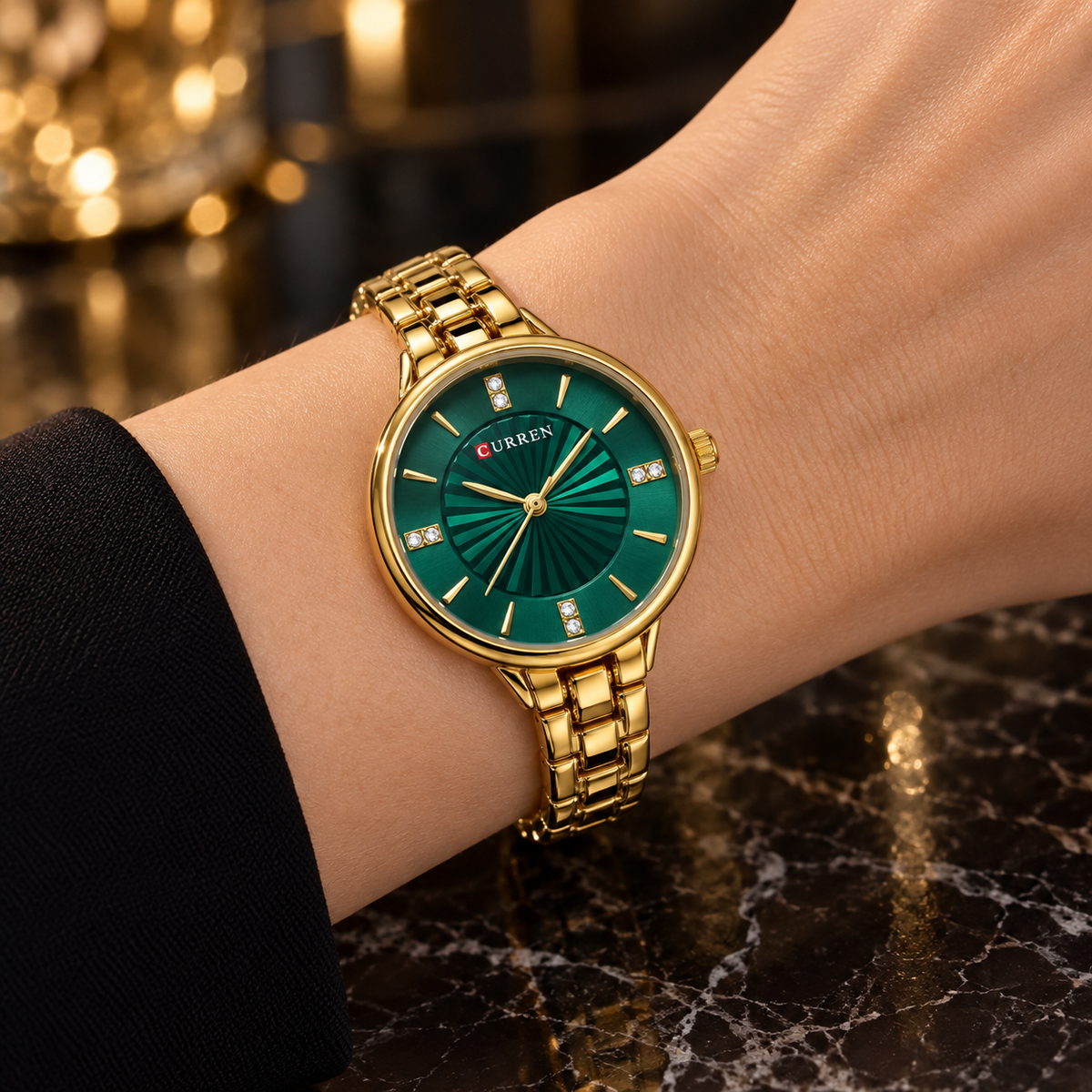 Curren Sunray Gold-Tone Bracelet Watch(woman)