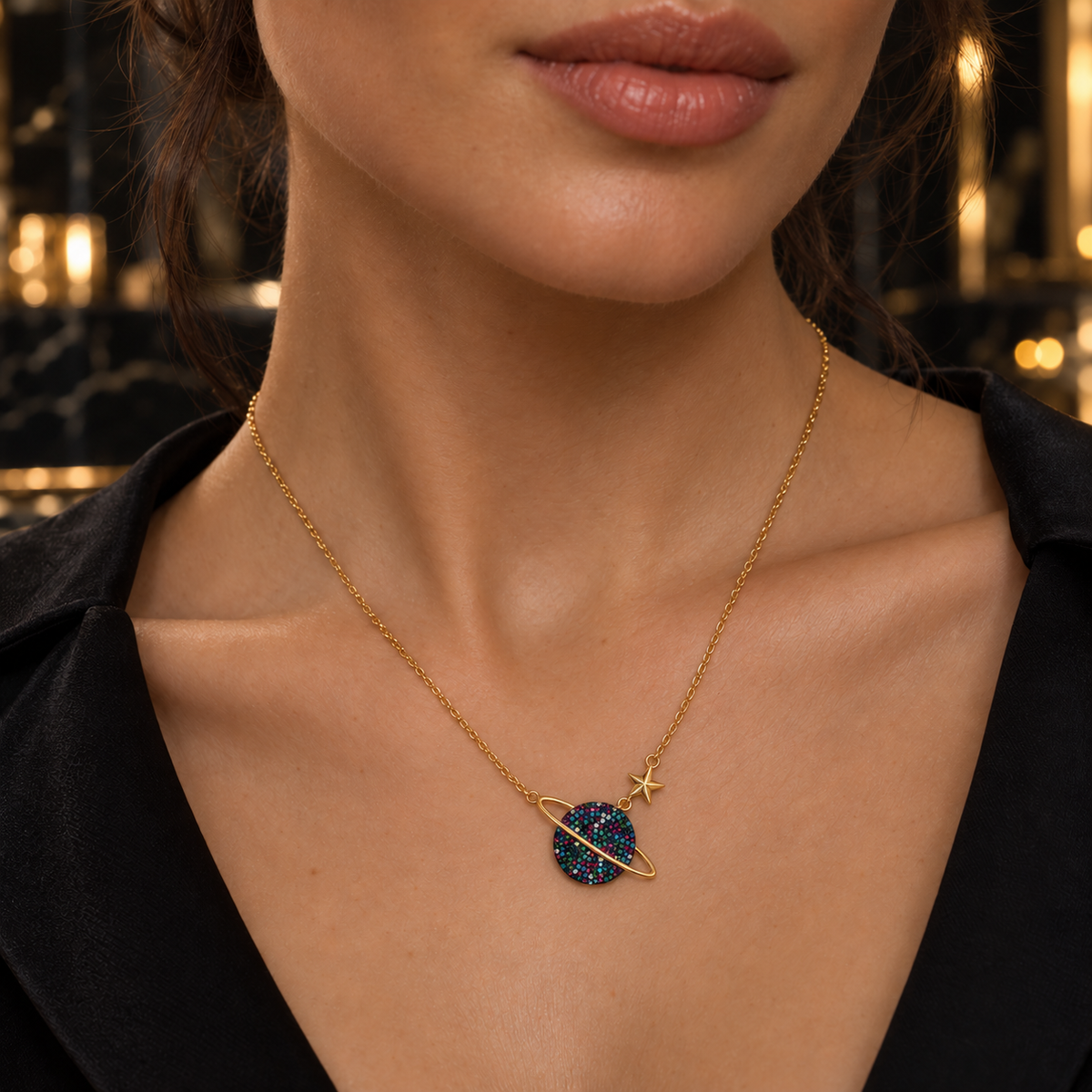 Planet Celestial Orbit Necklace