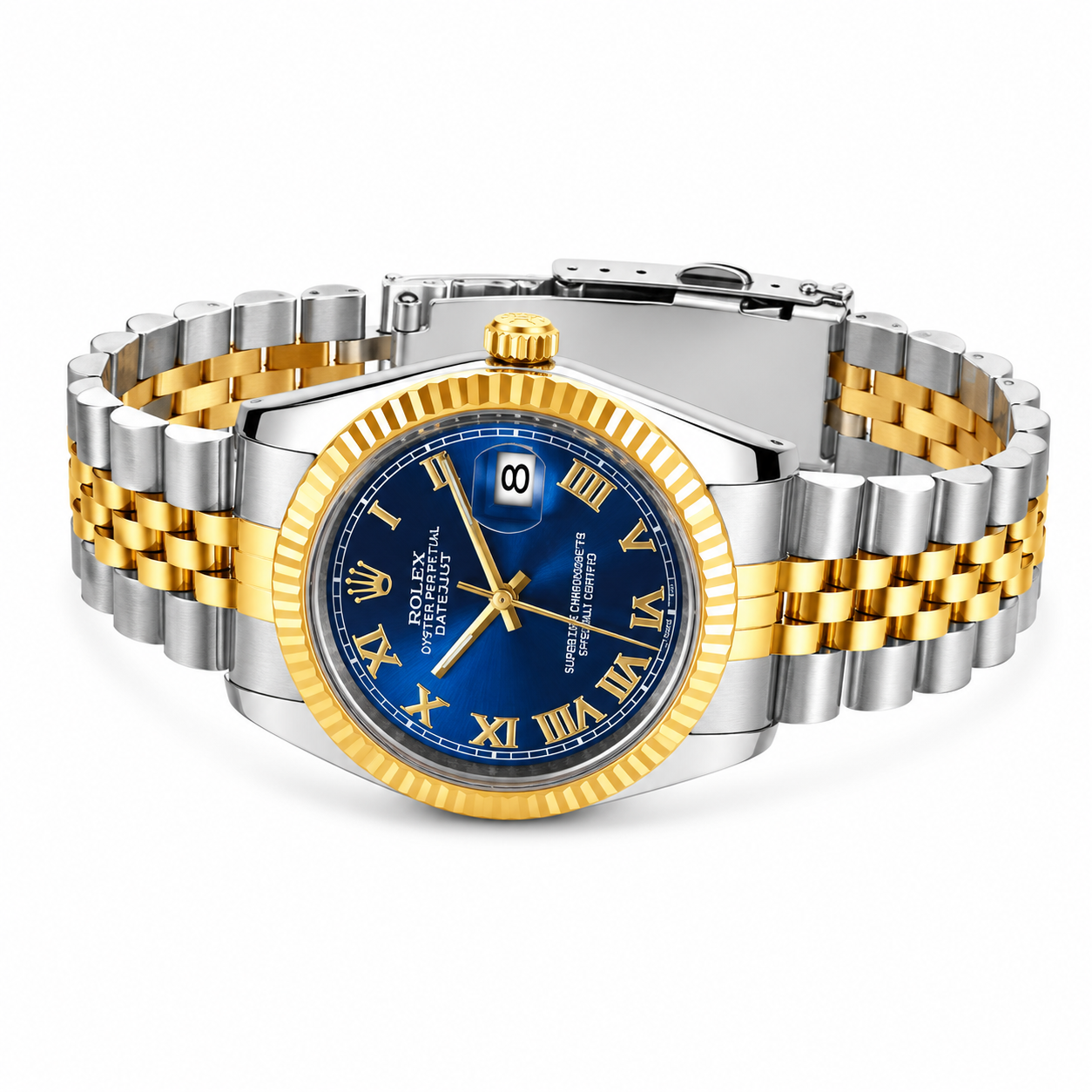 rolex Silver woman's Watch – Roman Dial Elegance