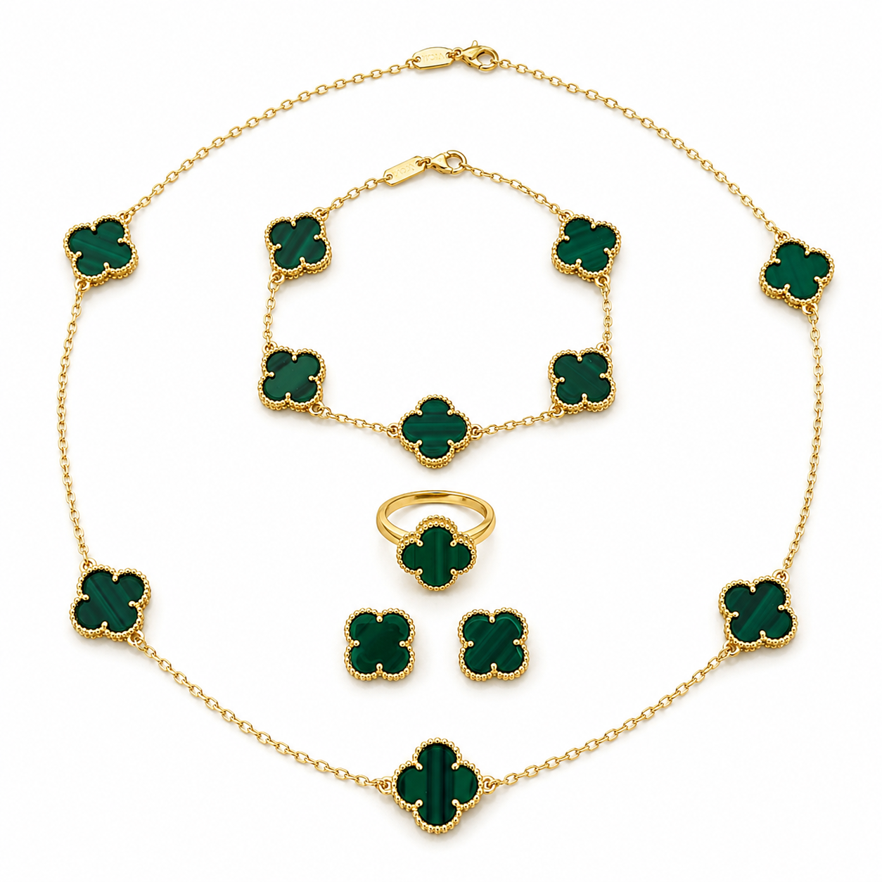 Vancleef Set – Necklace, Bracelet, Ring & Earrings