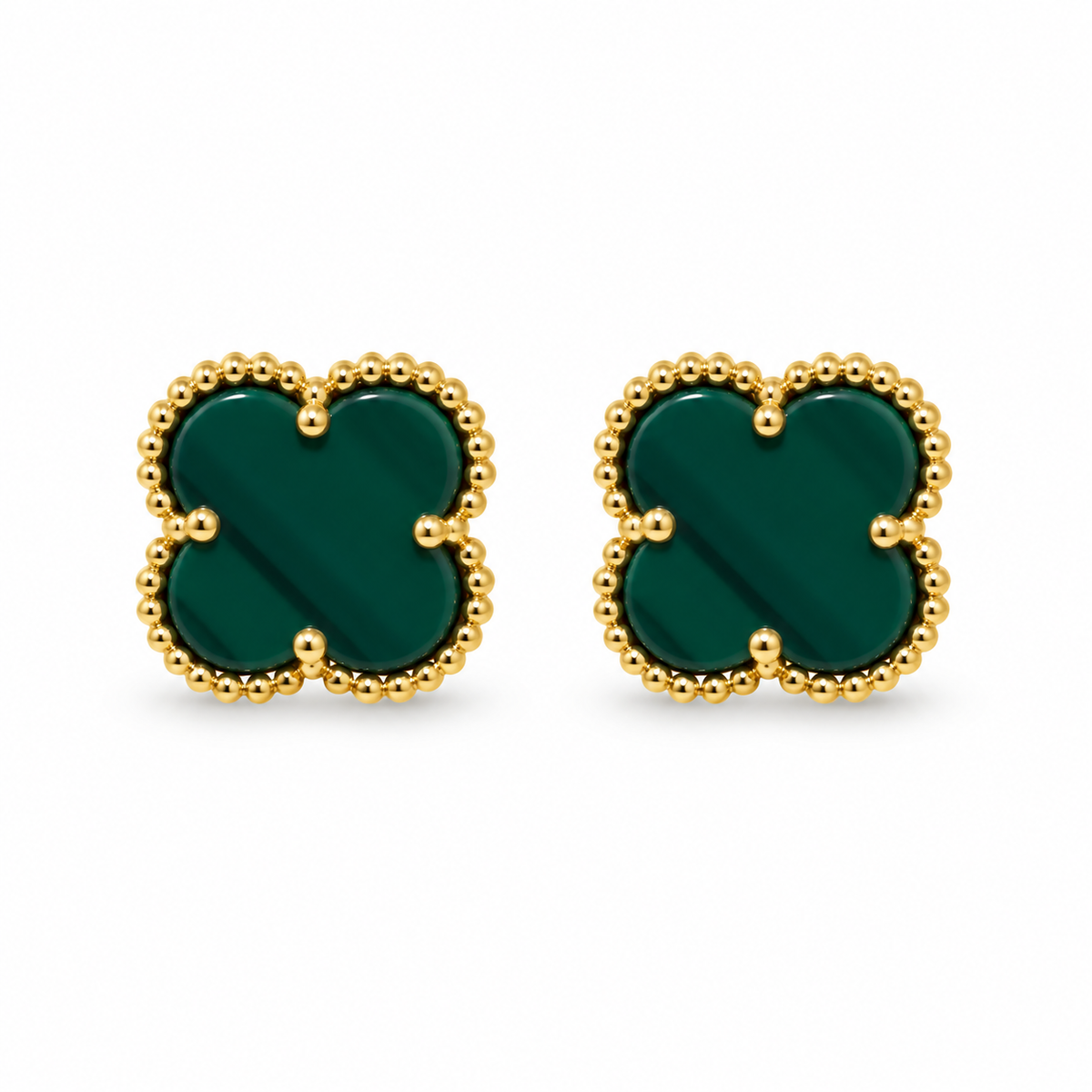 Clover Stud Earrings – Multi-Color Collection