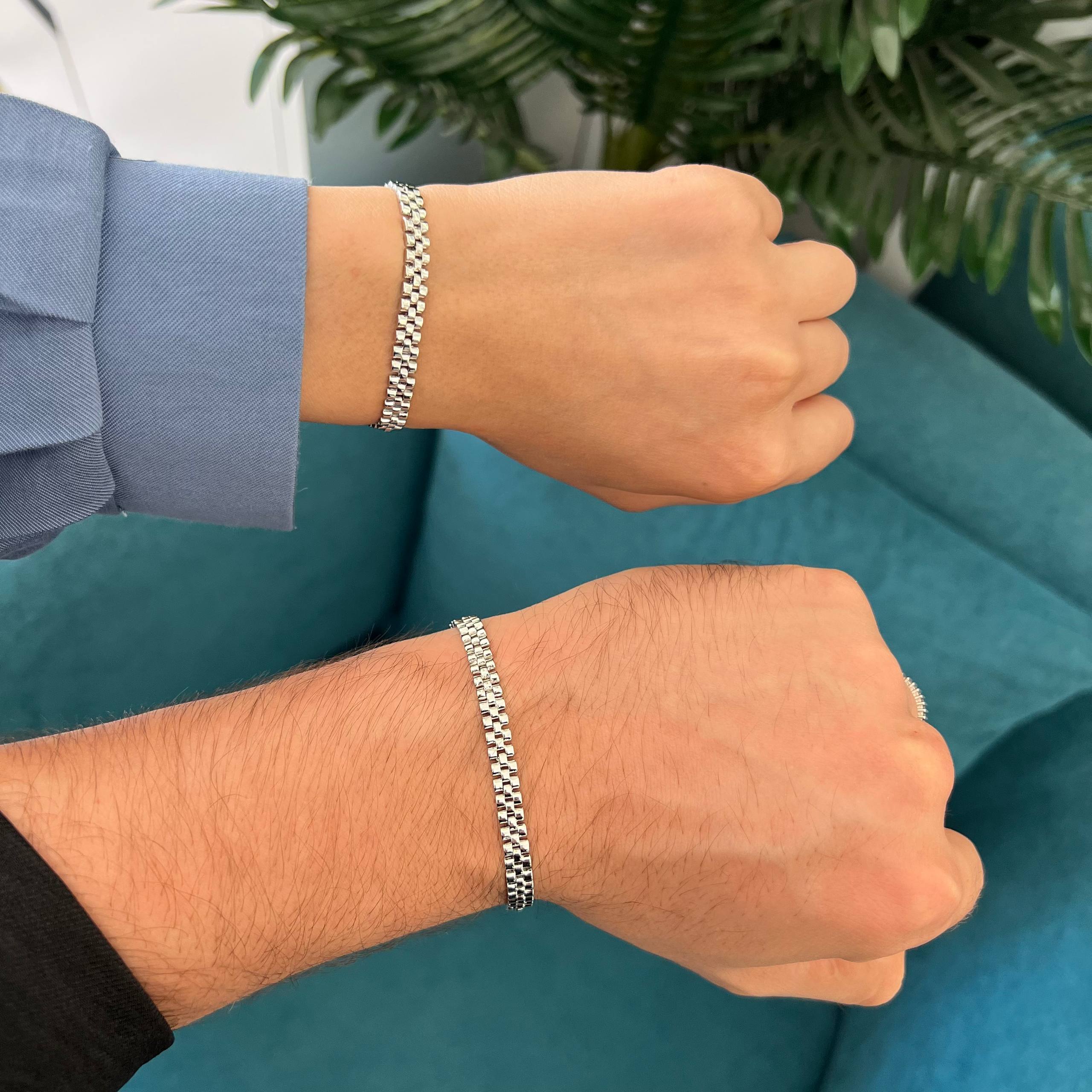 Rolex “Silver color Bond” Unisex Bracelet 🤍✨