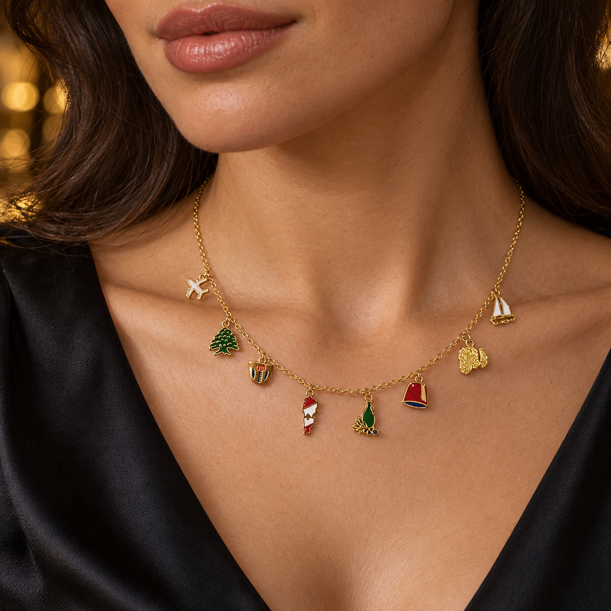 Lebanese Heritage Charm Necklace