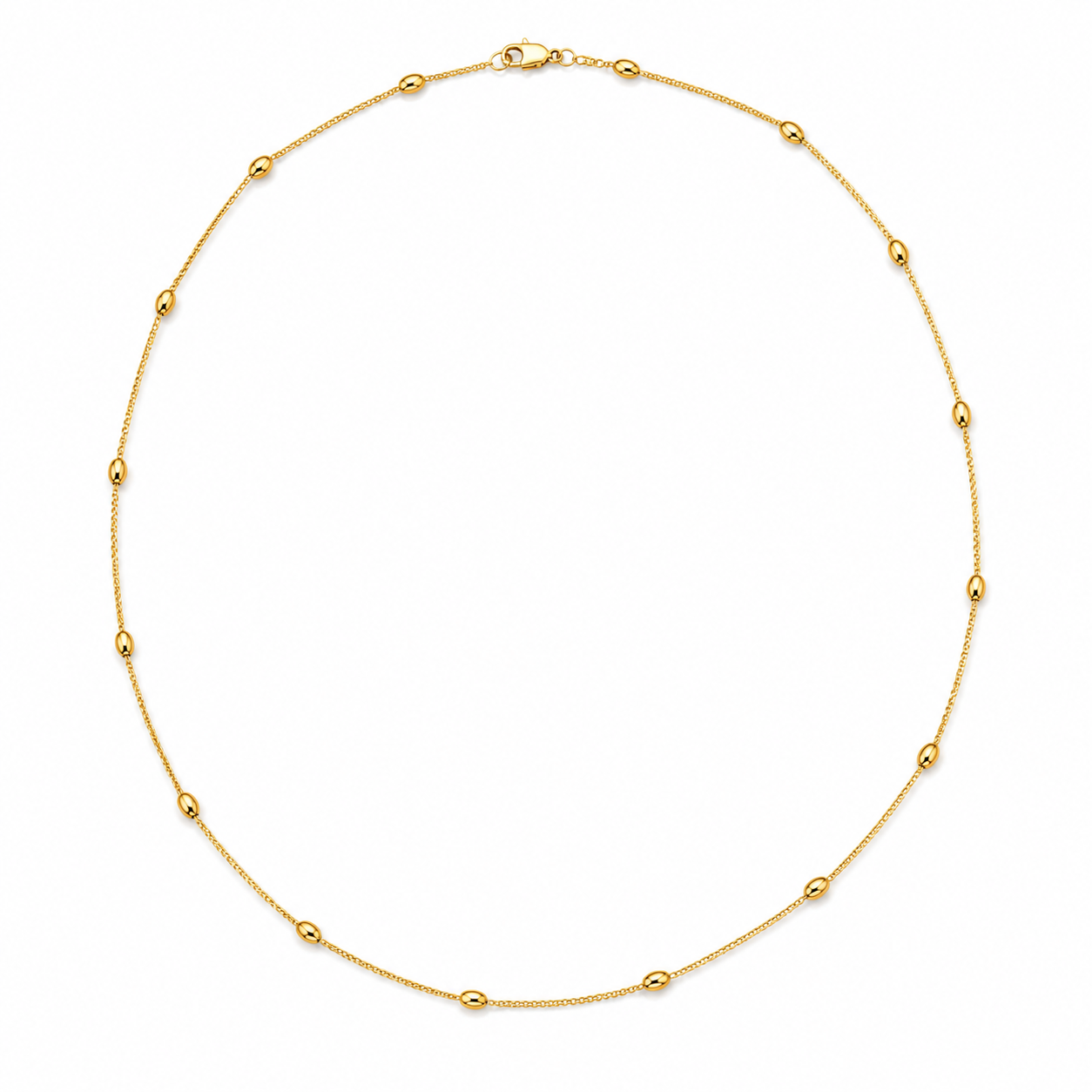 Rice beads Dainty Chain Necklace