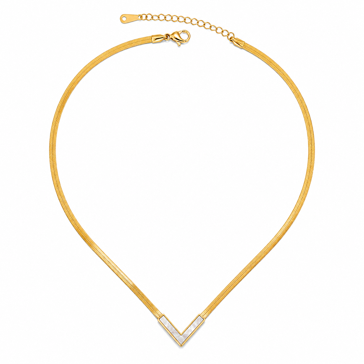 V Luxe Chevron Necklace