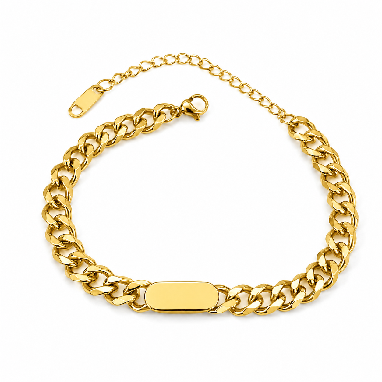 Cuban Chain Bracelet – Gold & Silver