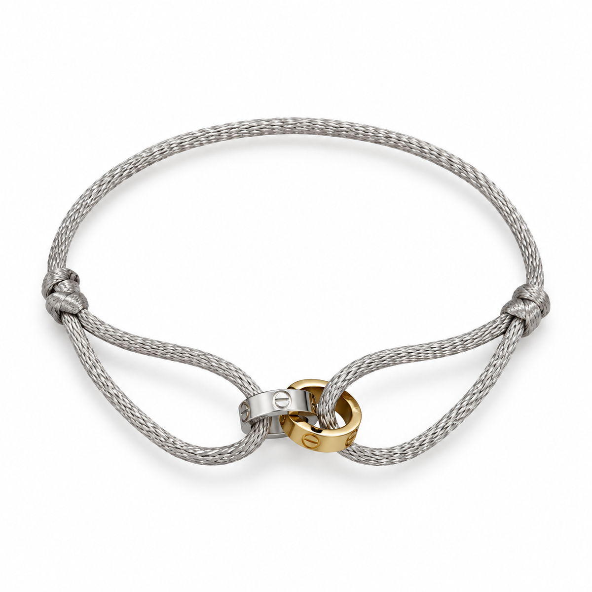 Love dual color Cord Bracelet – Adjustable Unisex Design