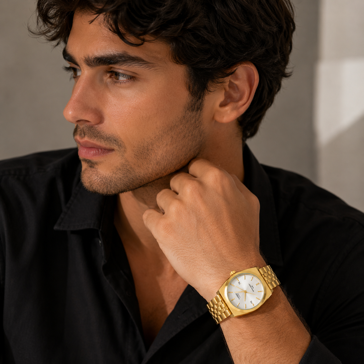 ⌚ Classic Casio Quartz Metal Watch – (man)