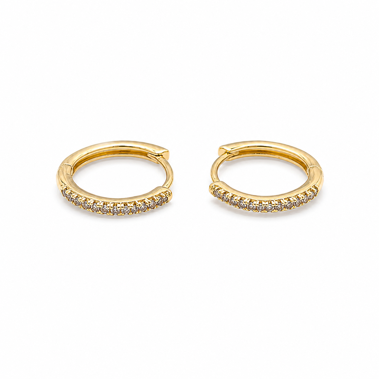 Classic Pavé Huggie Earrings