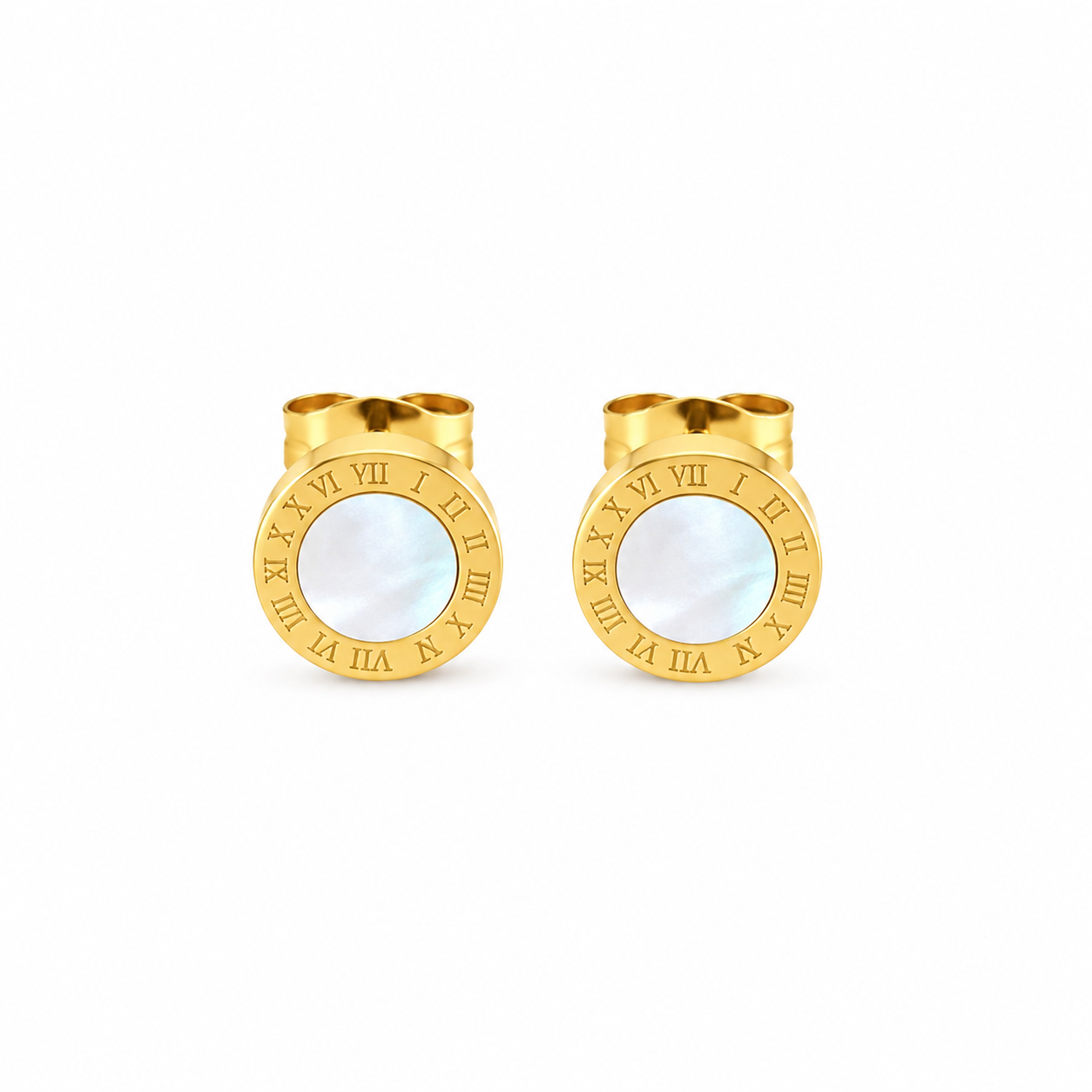 Roman Numeral Stud Earrings