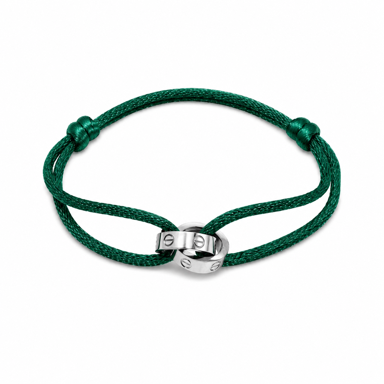 love cartier silver color Cord Bracelet – Adjustable Unisex Design ✨