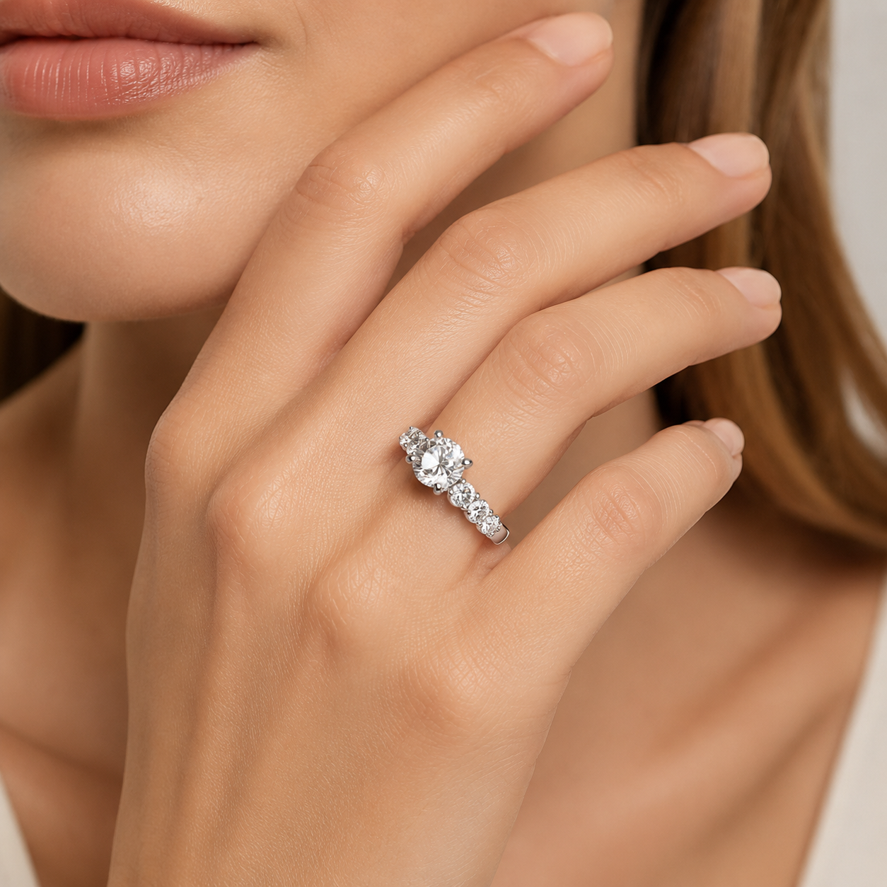 Silver 925 solitaire Ring – Silver Radiance Edition