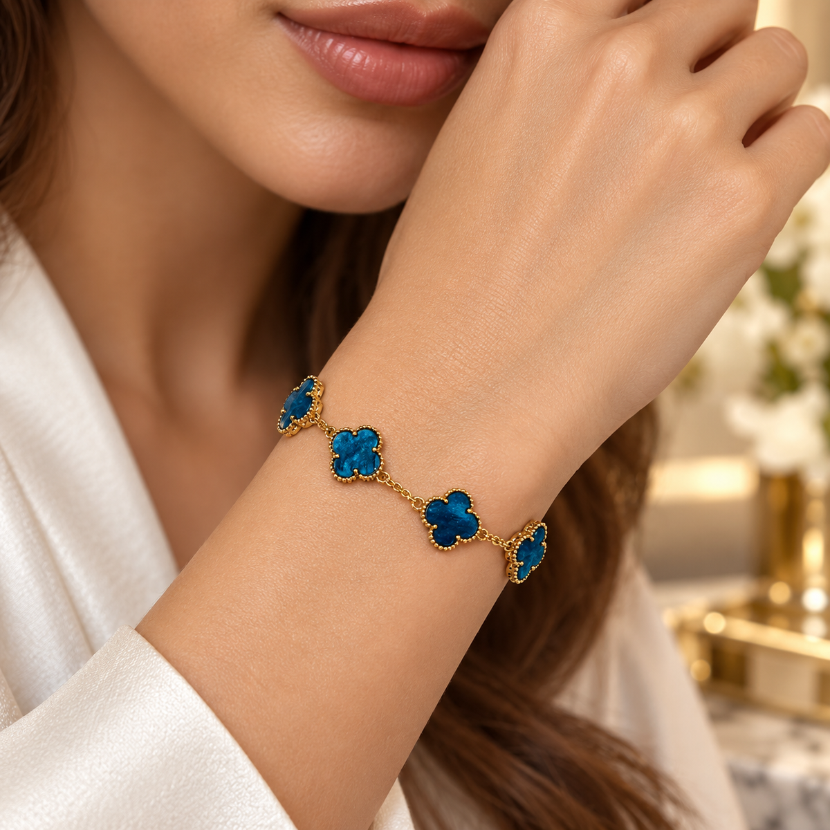 Seda plus Charm Clover Bracelet – Color Your Elegance