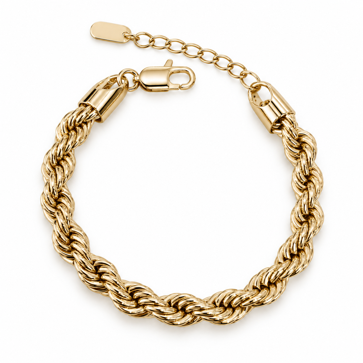 Women’s Braided twisted Rope Chain Bracelet (17cm)