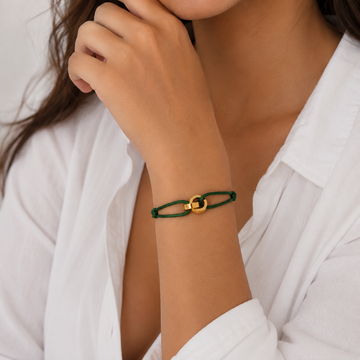 love cartier golden color cord Bracelet – Adjustable Unisex Design ✨