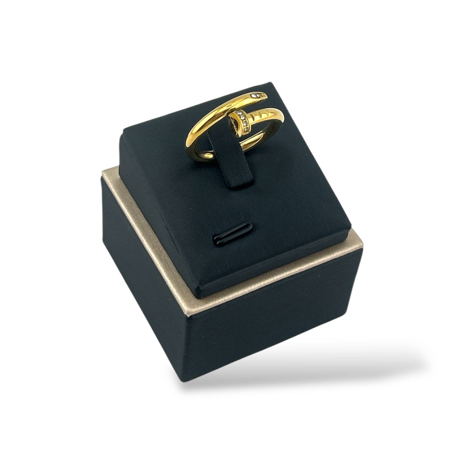 Golden Cartier Ring – Edgy Elegance with a Twist 🛠✨