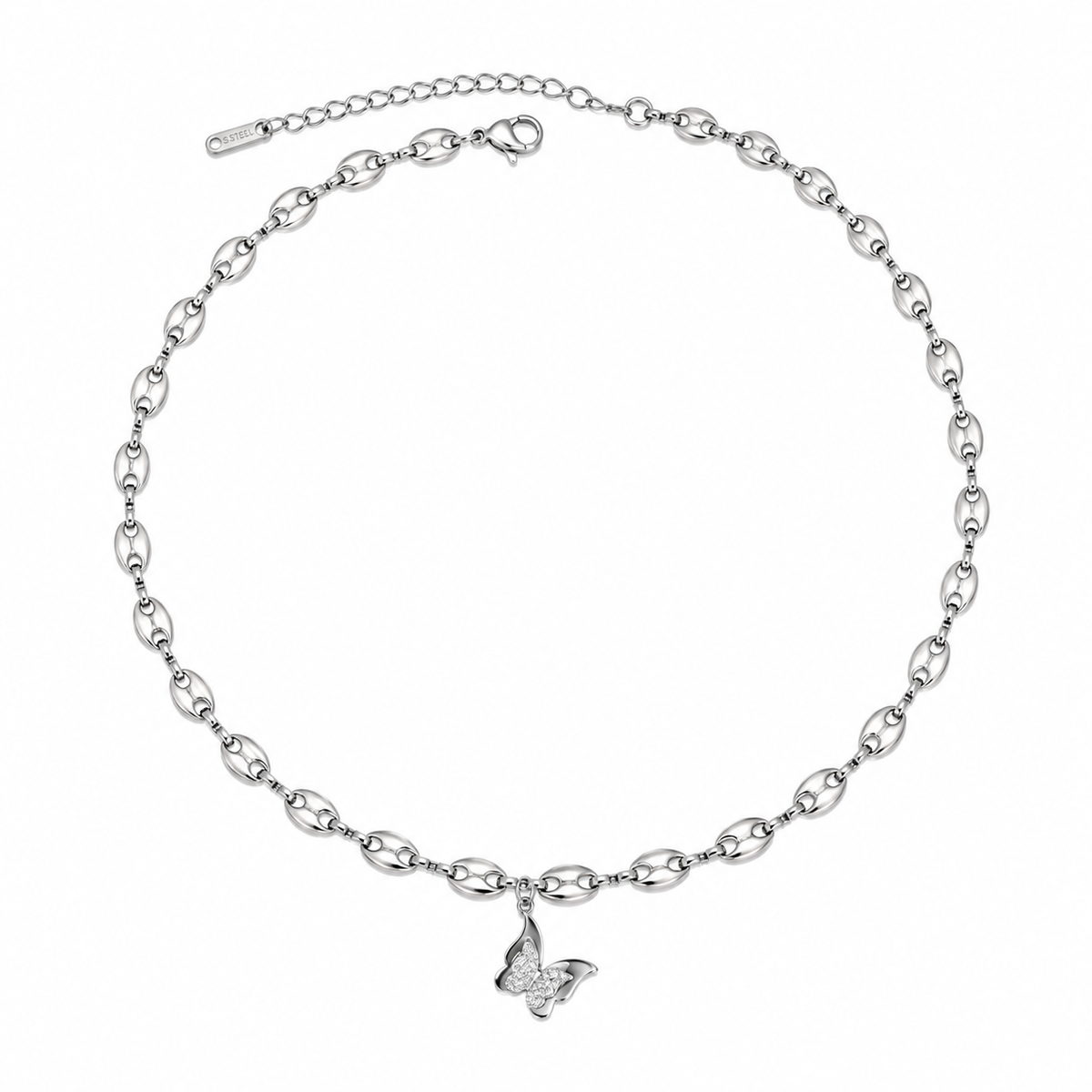 butterfly charm necklace(silver and gold) | Poshewix