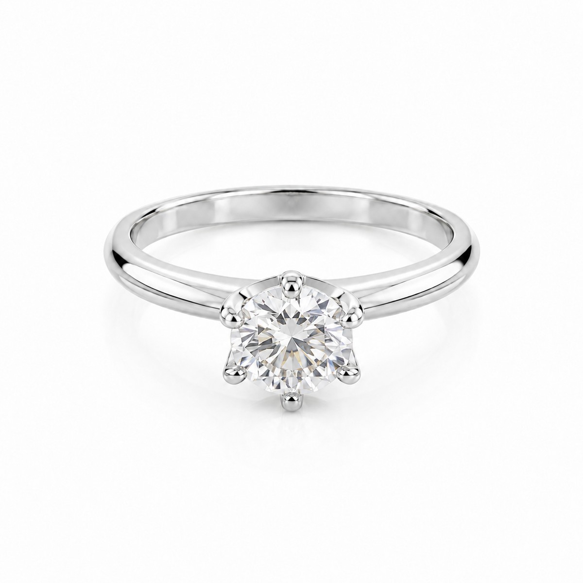 Plain Solitaire GlowStone Classic Ring
