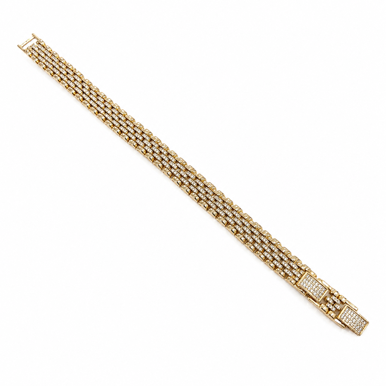 VIP Rolex Triple Crystal Bracelet(9mm)