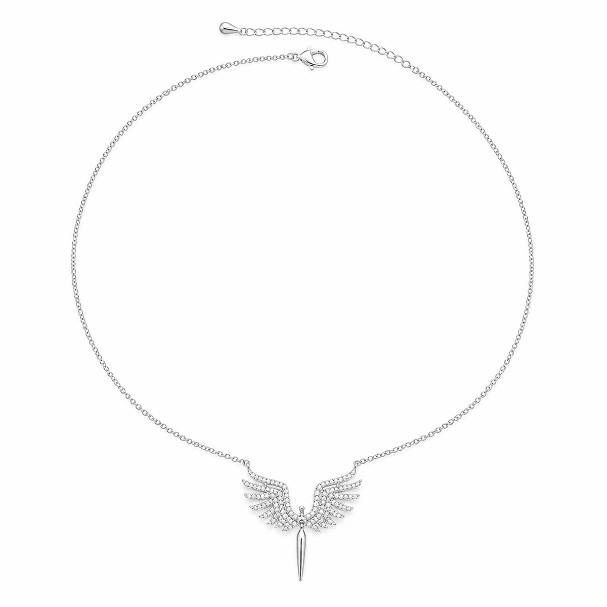“Phoenix bird”Winged Pendant Necklace