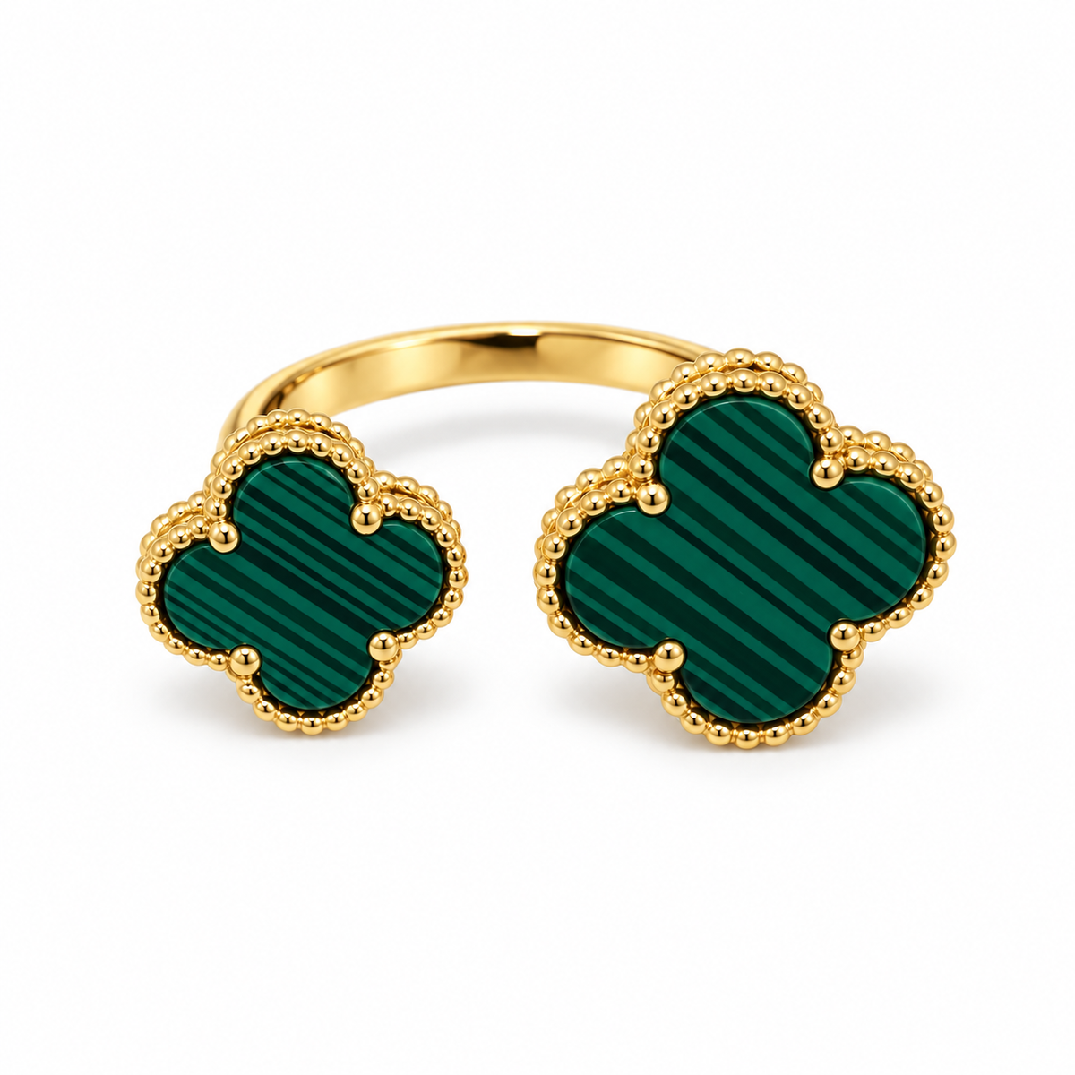 VIP dual clover Luxe Ring – Gold Plated