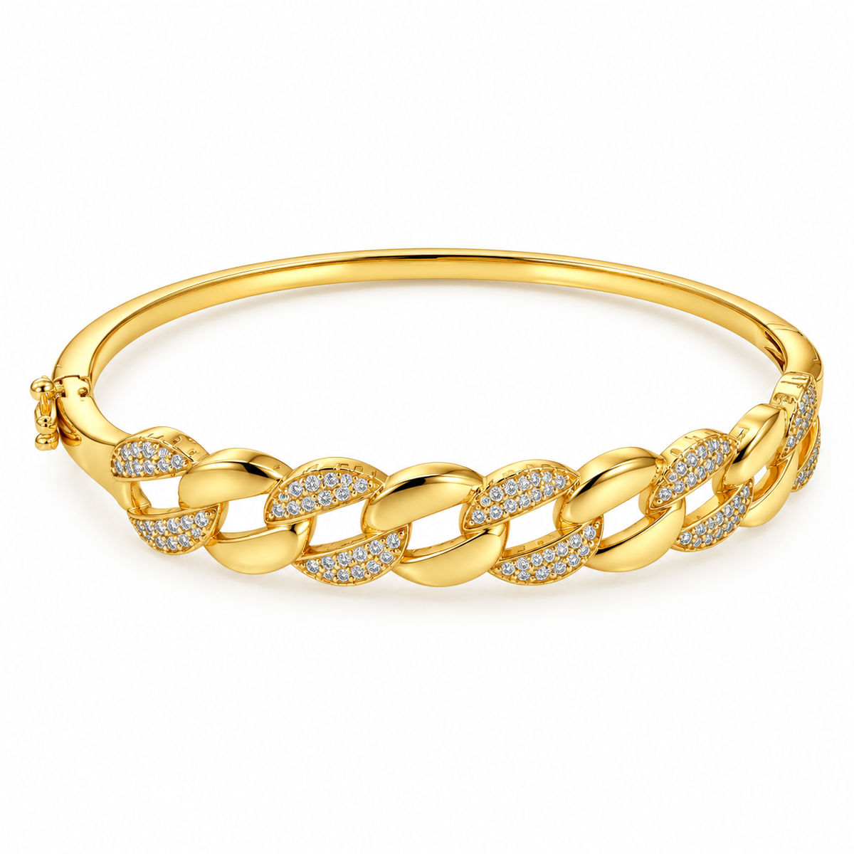 🔗 Golden Luxe Chain Bangle
