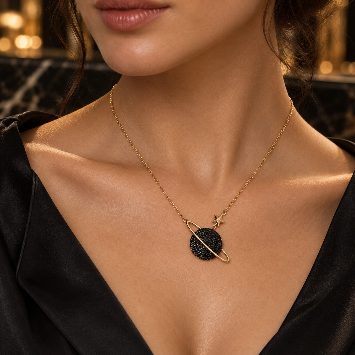 Planet Celestial Orbit Necklace