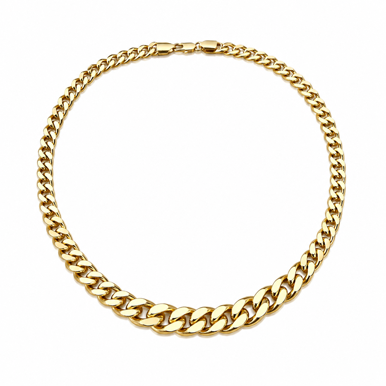 Classic Cuban Chain Necklace – Gold Essential