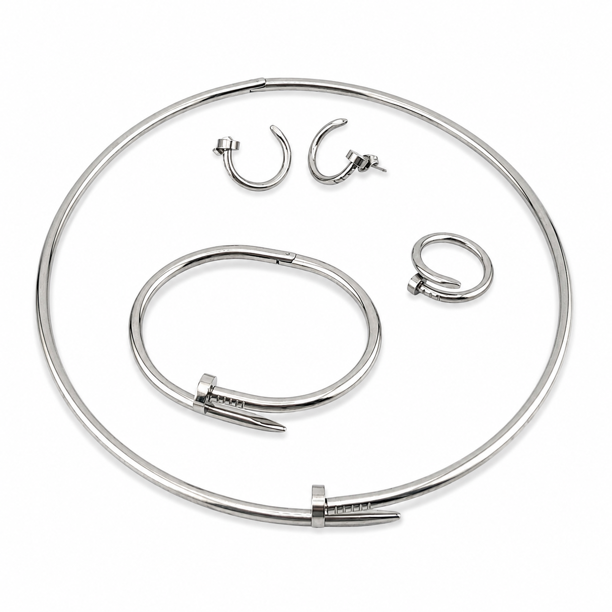 pin and clue cartier Nail It in Silver color