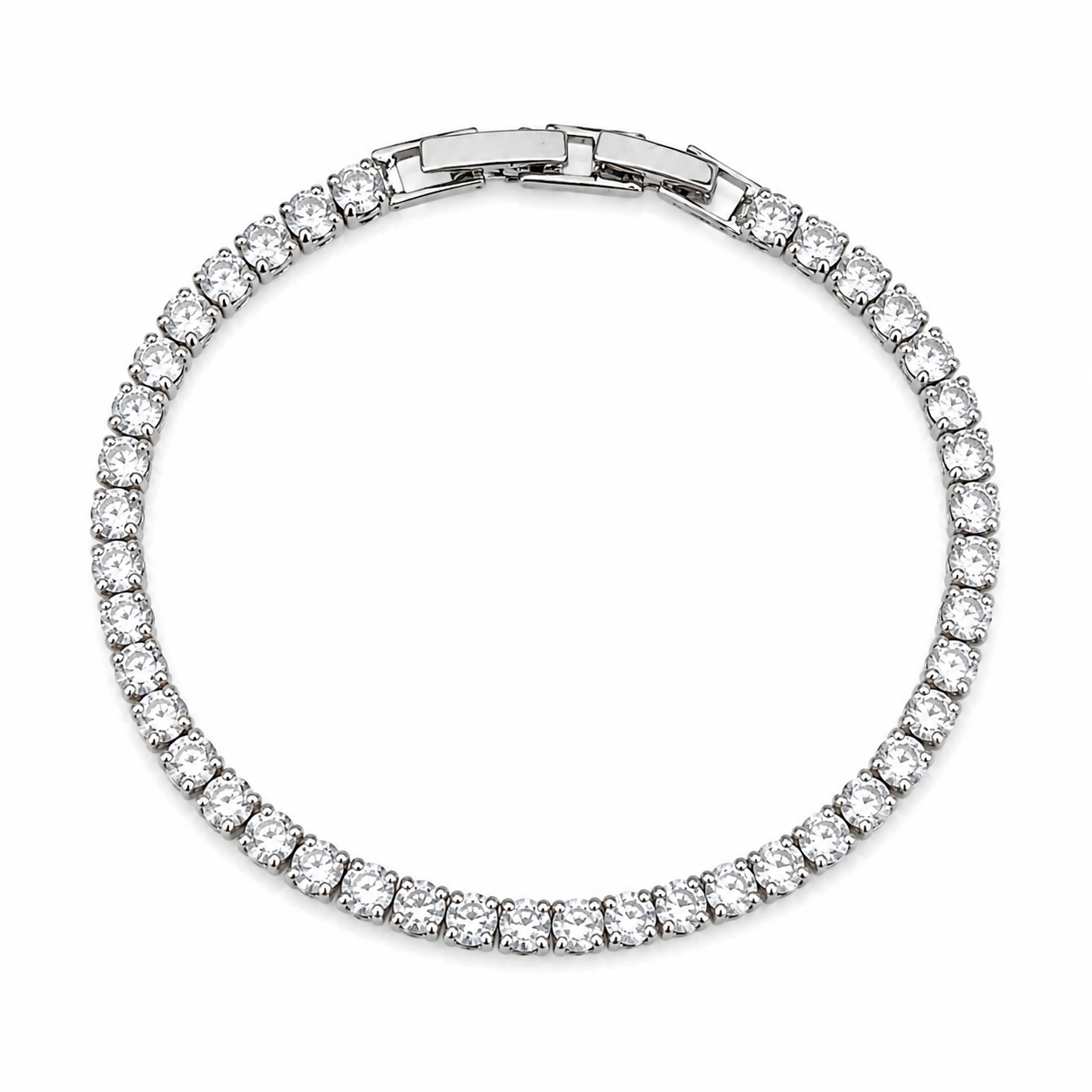 Grand Luxe Silver color Tennis Bracelet 💎