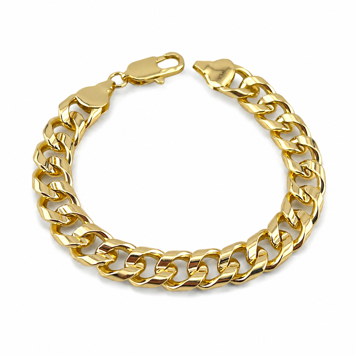 Bold 10MM Cuban Link Bracelet – Statement Gold ✨