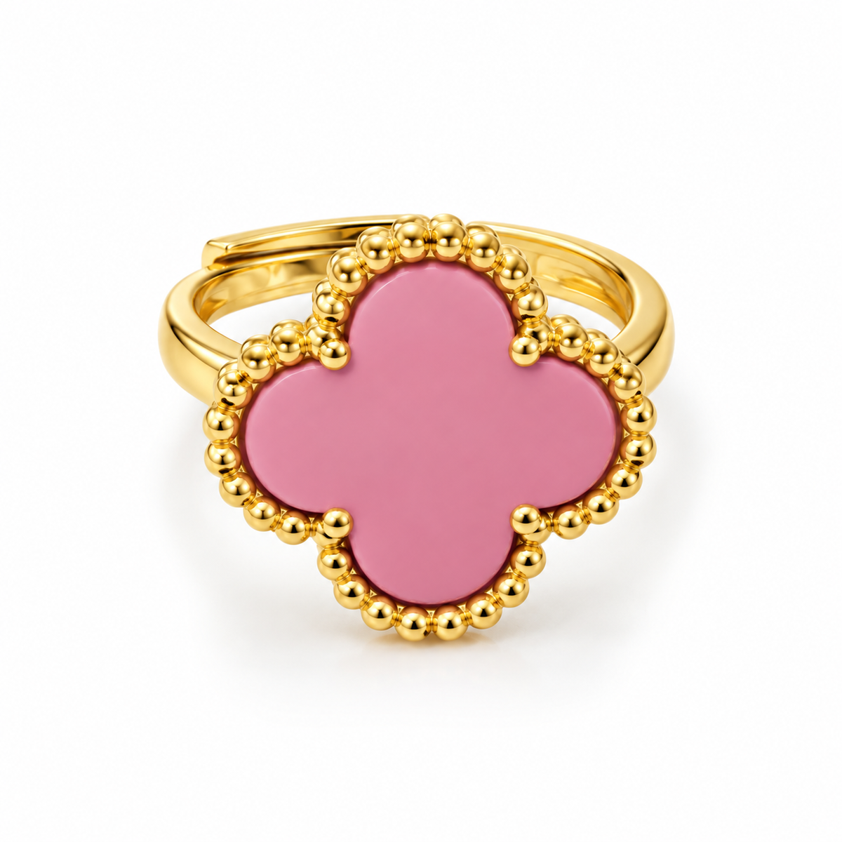 Clover Ring – Deep Blue Elegance