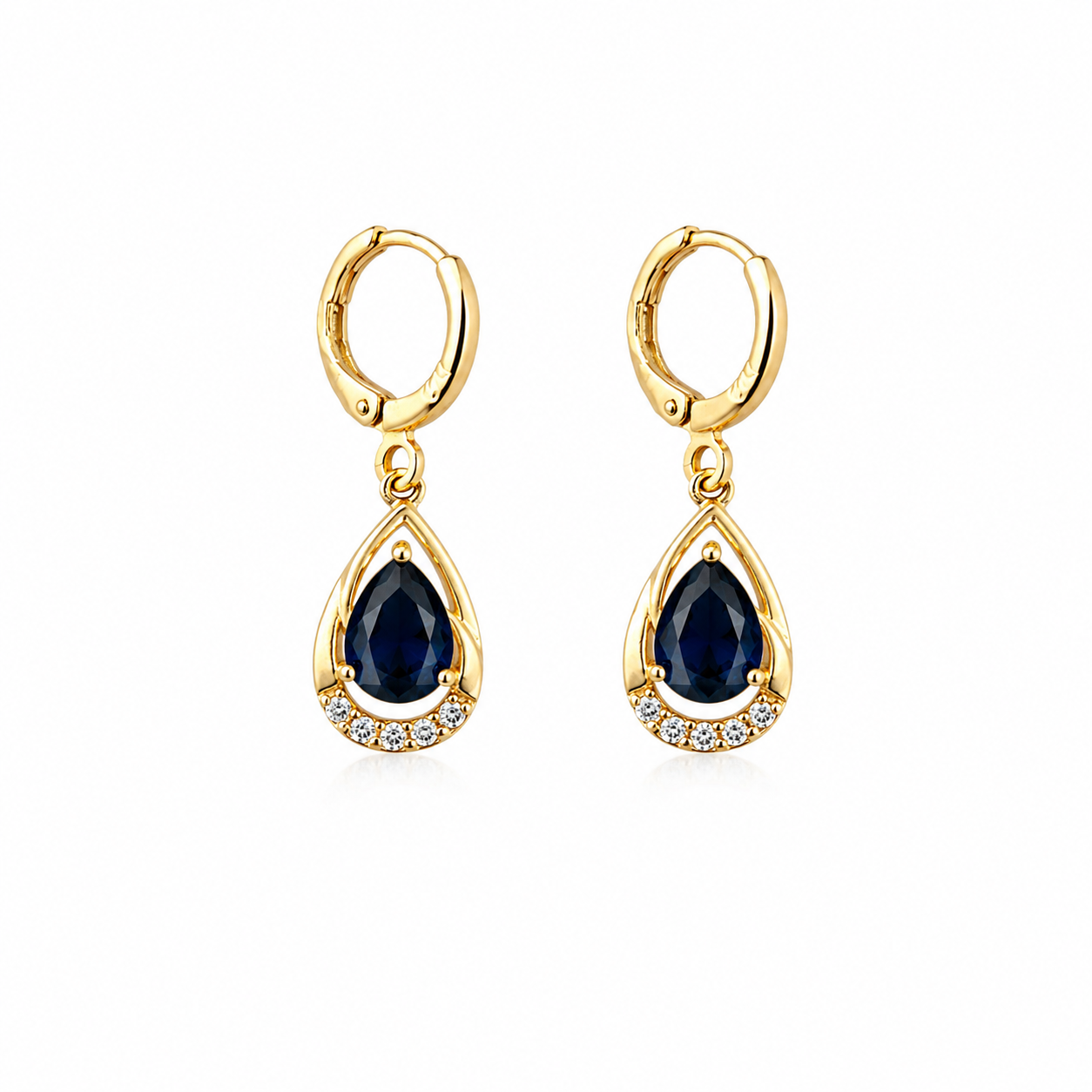 Midnight Blue Teardrop Earrings