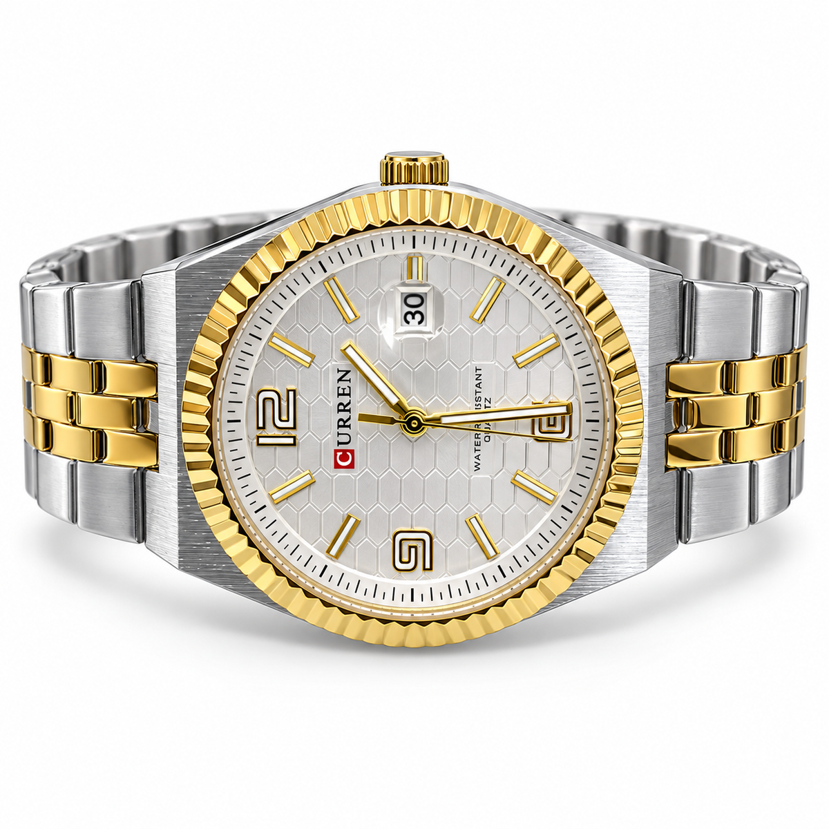 Curren Men’s Two-Tone Fluted Bezel Watch(man)