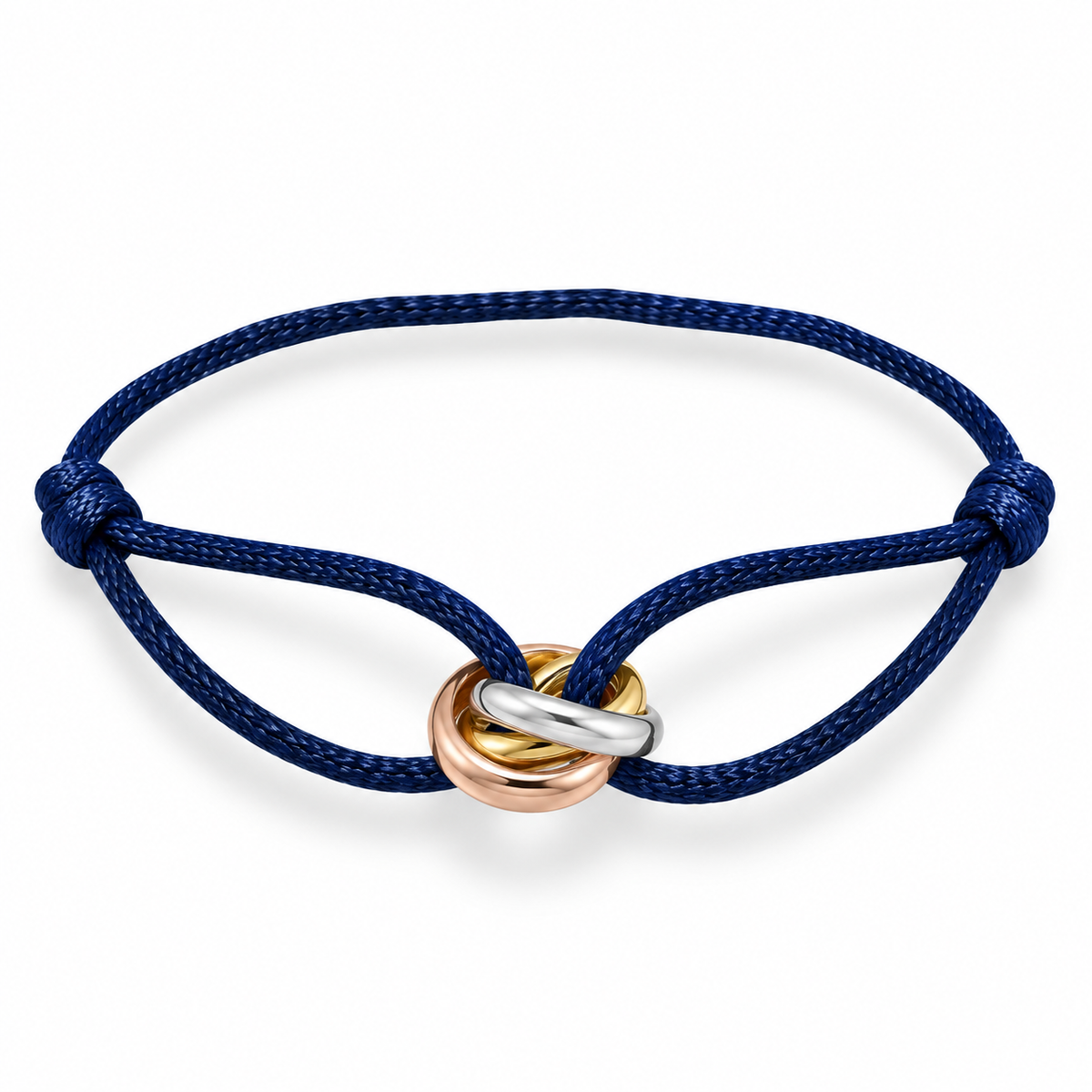 Trinity Interlocking Trio Cord Bracelet – Adjustable Unisex Design