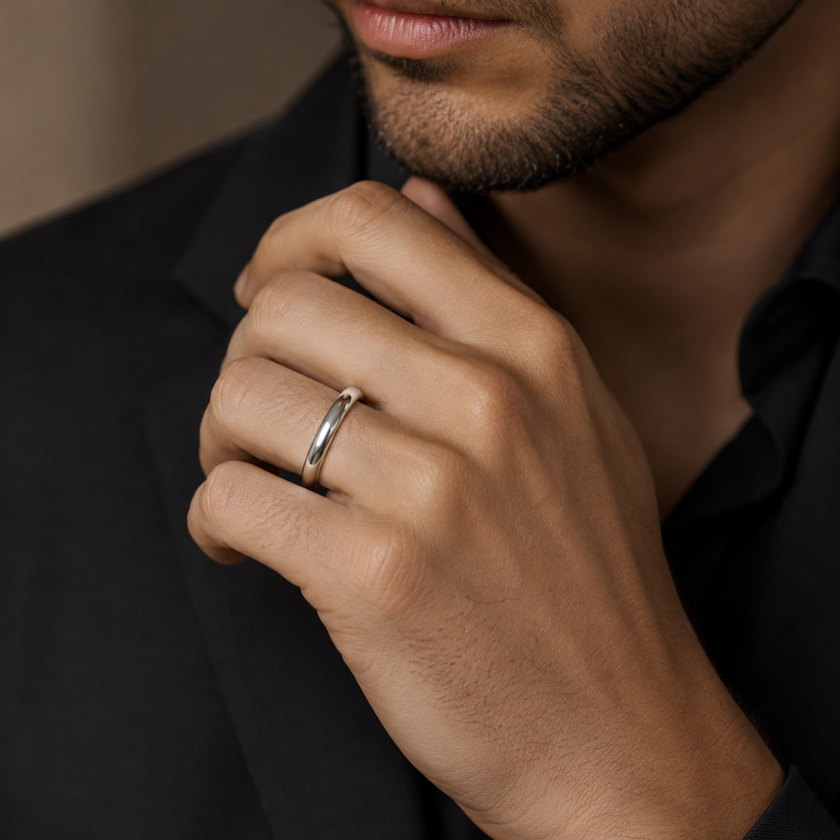 wedding ring Classic Dome Band Ring – Gold & Silver