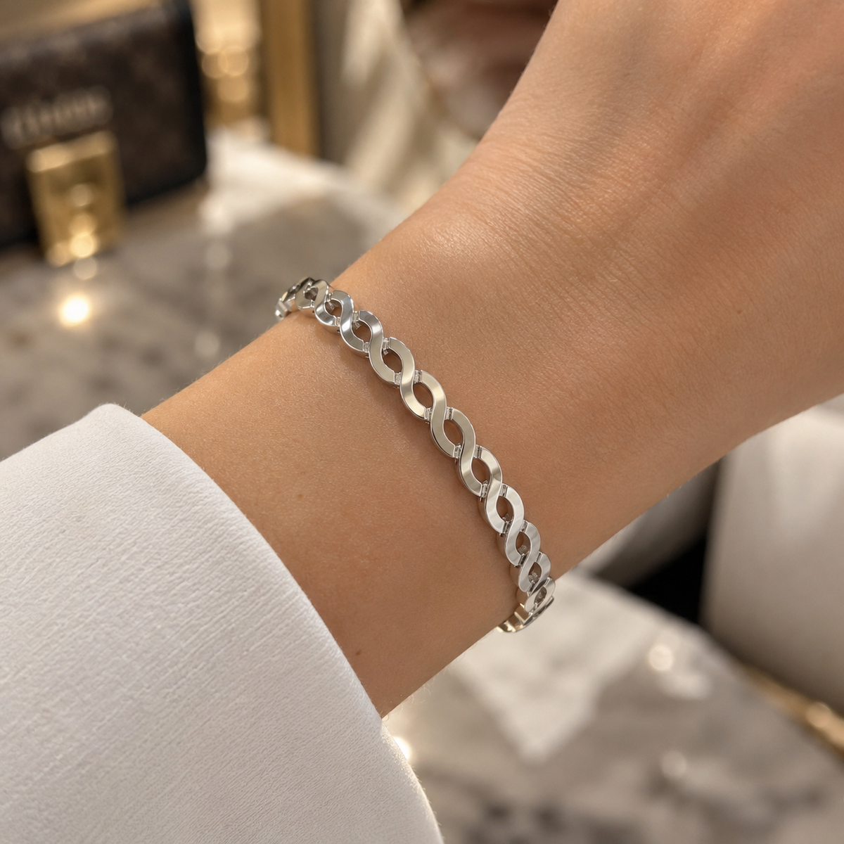 Chain Elegance Bangle