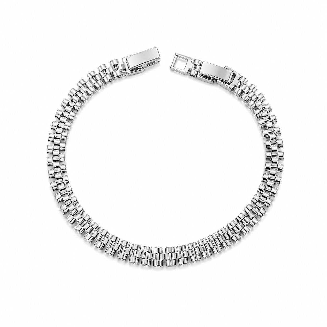 Rolex “Silver color Bond” Unisex Bracelet 🤍✨
