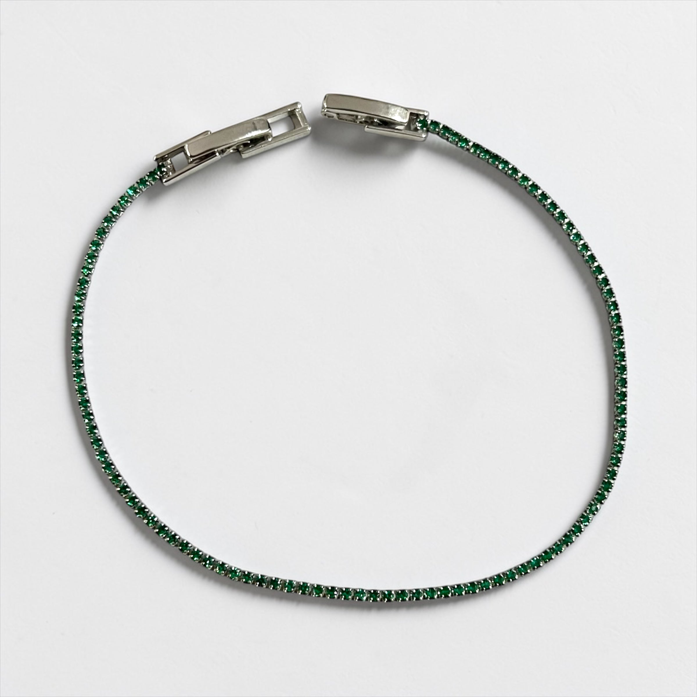 Silver Tennis Bracelet Duo – Water-Resistant & Hypoallergenic