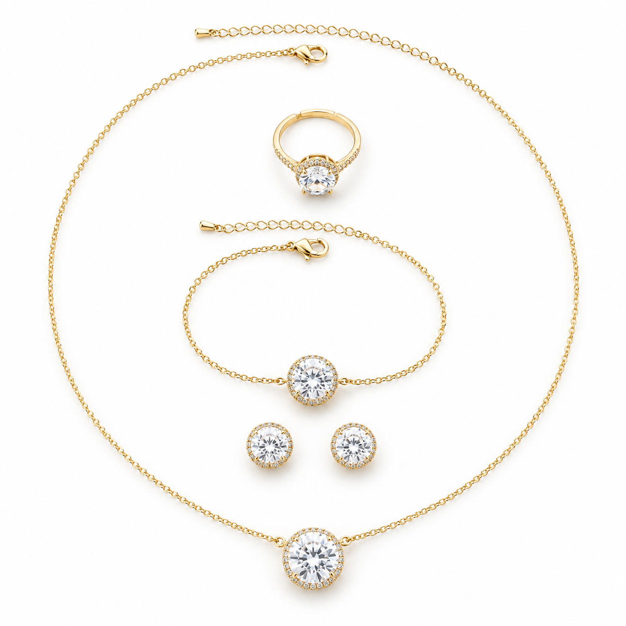 ✨ Golden Halo Set – Classic Elegance Redefined ✨