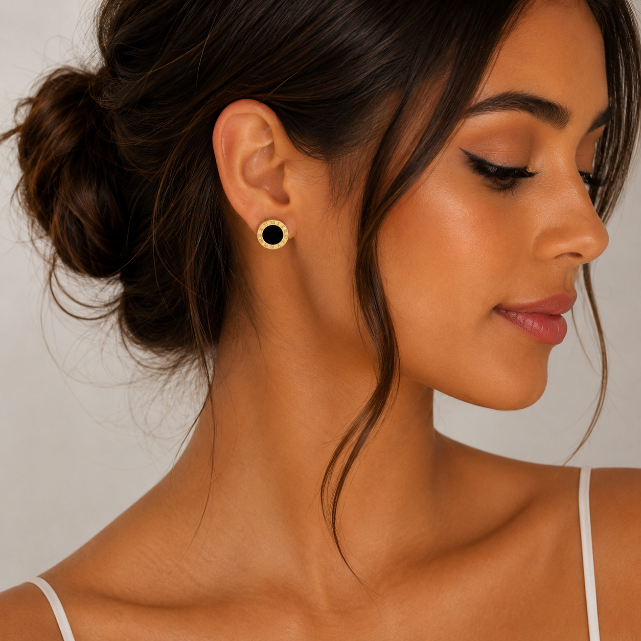 Roman Numeral Stud Earrings