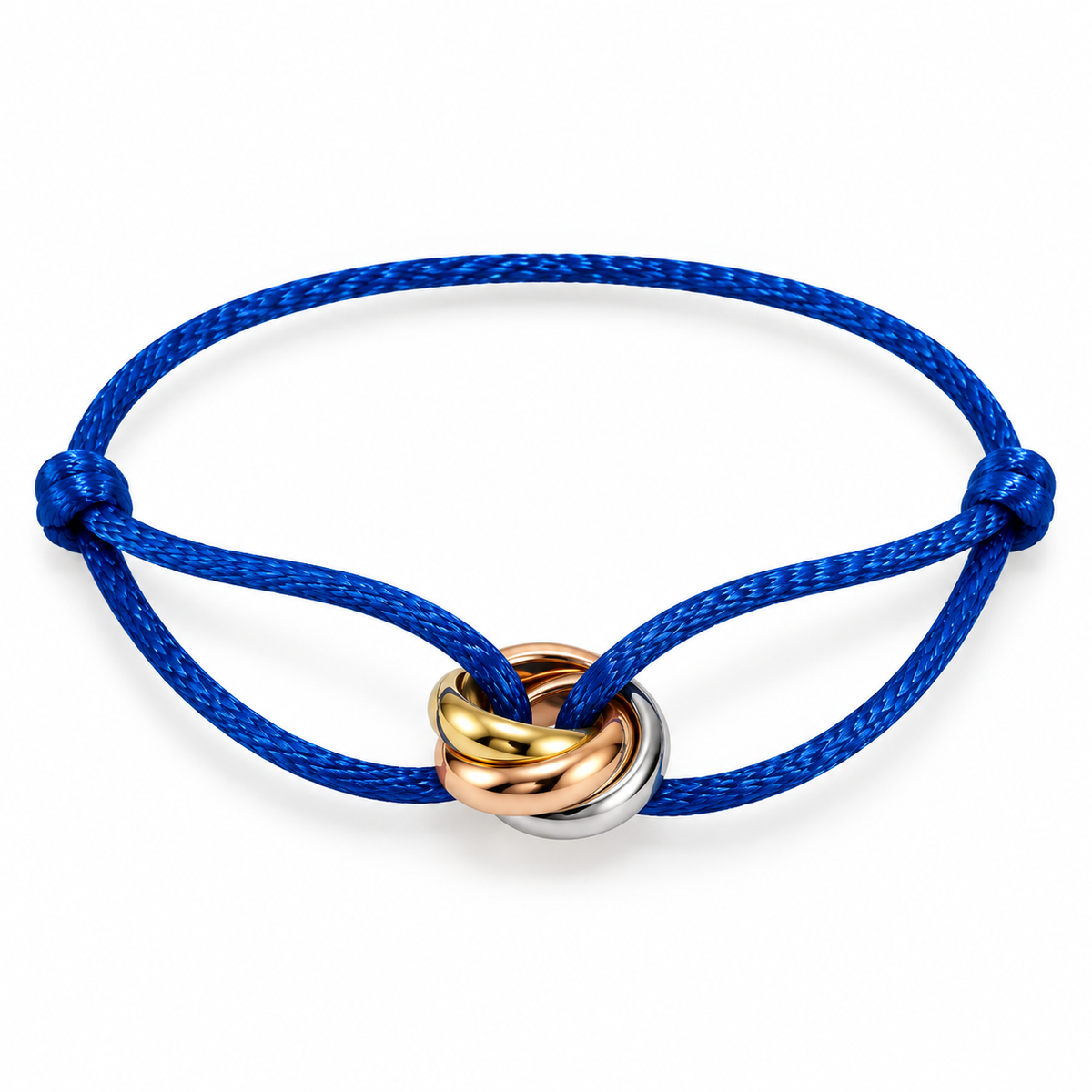 Trinity Interlocking Trio Cord Bracelet – Adjustable Unisex Design
