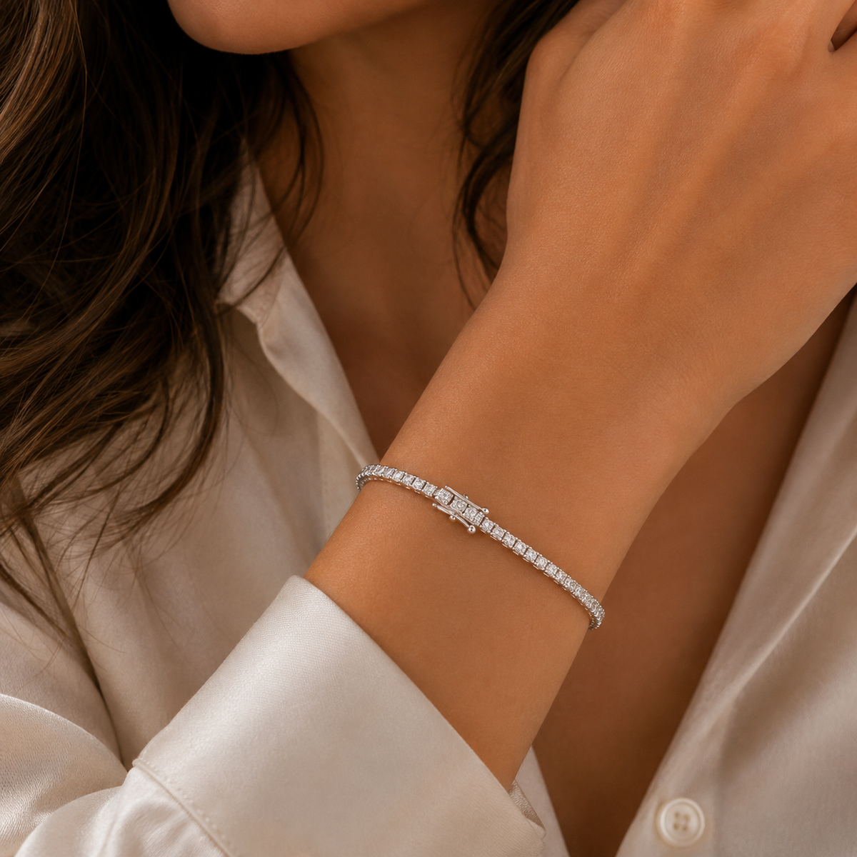 Brass Tennis Bracelet(2mm)