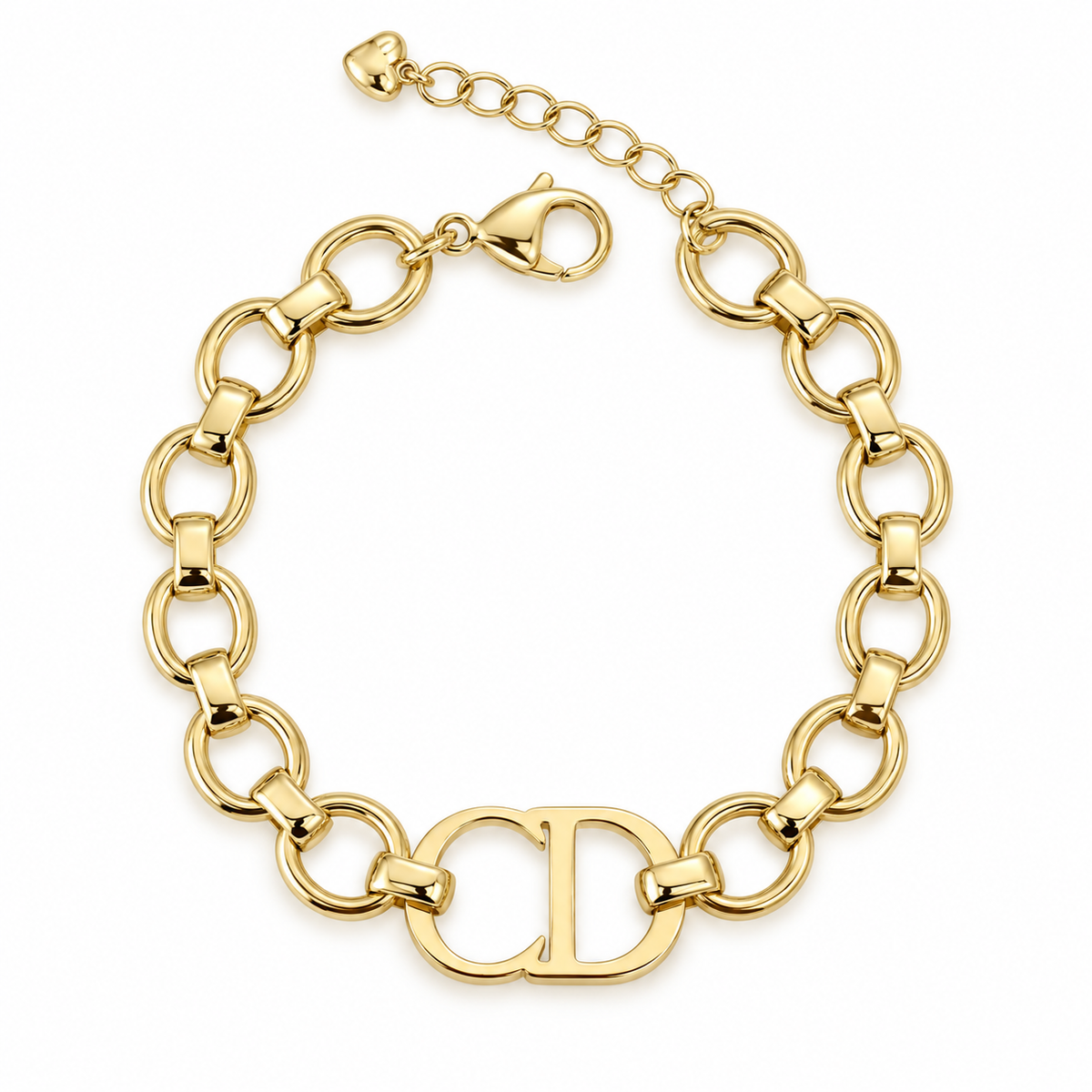 CD Signature Link 18K Gold-Plated Bracelet