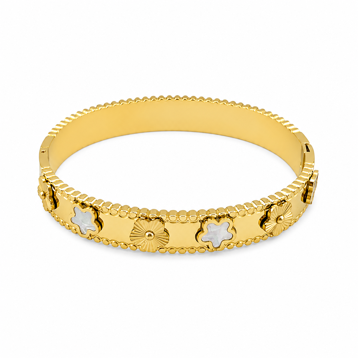 Clover Bloom Gold-Plated Bracelet